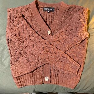 Brown chunky sweater